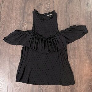 Express Woman’s Black Off the Shoulder Blouse. Size Small